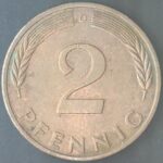 KM#106A D - ALEMANHA 2 PFENNIG 1977 "letra D"  MBC