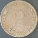 KM#106A F - ALEMANHA 2 PFENNIG 1972 "letra F"  MBC