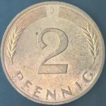 KM#106A J - ALEMANHA 2 PFENNIG 1981 "letra J"  S