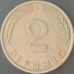 KM#106A J - ALEMANHA 2 PFENNIG 1972 "letra J"  MBC