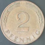 KM#106A J - ALEMANHA 2 PFENNIG 1978 "letra J"  MBC