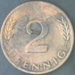 KM#106A J - ALEMANHA 2 PFENNIG 1979 "letra J"  MBC