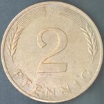 KM#106A J - ALEMANHA 2 PFENNIG 1980 "letra J"  MBC