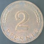 KM#106A J - ALEMANHA 2 PFENNIG 1982 "letra J" MBC