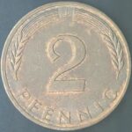 KM#106A J - ALEMANHA 2 PFENNIG 1984 "letra J" MBC