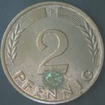 KM#106F - ALEMANHA 2 PFENNIG 1966 "letra F"  MBC  (BRONZE)