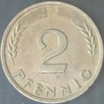 KM#106A J- ALEMANHA 2 PFENNIG 1962 "letra j"  MBC  (BRONZE)