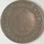 KM#37J - ALEMANHA 1 PFENNIG 1935 "letra j" SOBERBA