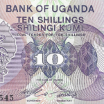P 16 - UGANDA  10 SHILLINGS 1982 FE