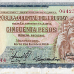 P 38b - URUGUAI  50 PESO 1952 MBC