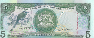 P 42 - TRINIDAD TOBAGO 5 DOLLAR   2002 FE
