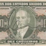 C 075 - CÉDULA 10 CRUZEIROS 1950 - TESOURO NACIONAL - 2ª Estampa (TLR) - MBC/S