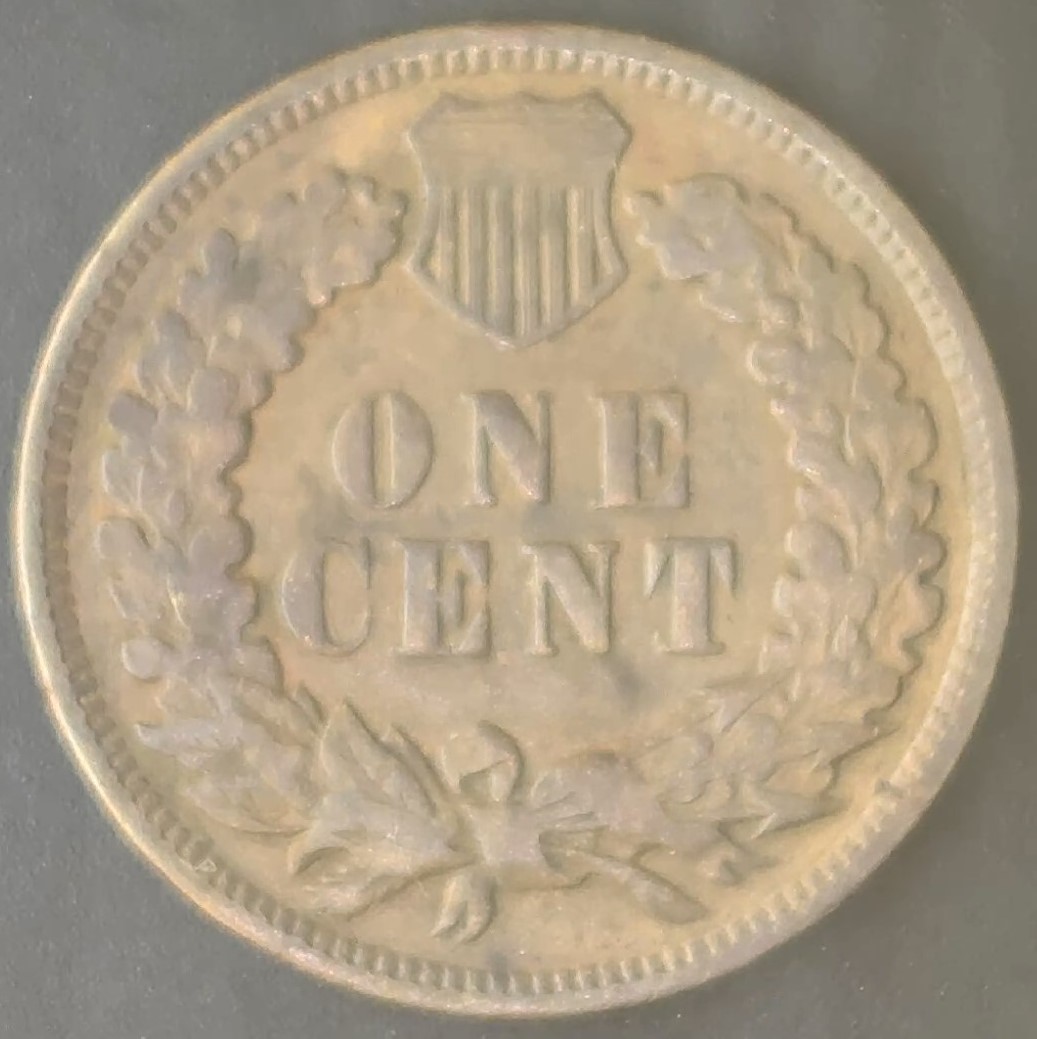 KM#90A(1907)2 KM#90a - USA 1 CENT 1907 "INDIA HEART CENT" MBC - Imagem 1