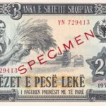 P 37s - AlBANIA - 25 Nje Lek, 1964, SPECIMEN - FE