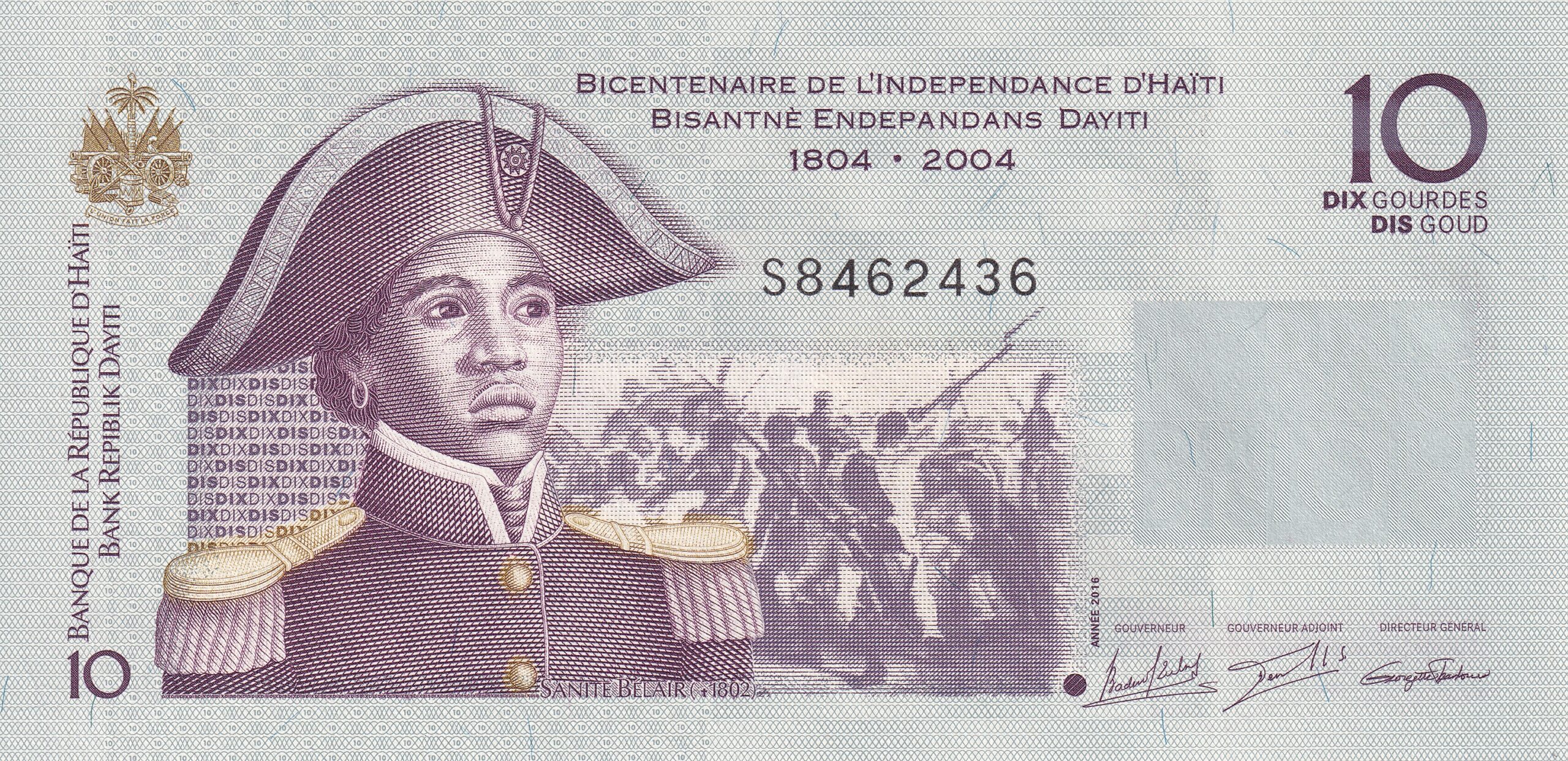 p272d P 272d - HAITI 10 GOURDE 2010 FE - Imagem 1