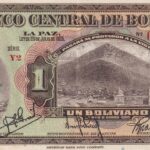 P 119 - BOLIVIA  1 Boliviano  1928  FE