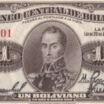 P 119 - BOLIVIA  1 Boliviano  1928  FE