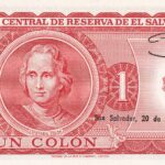 P123b- EL SAVADOR 1 COLÓN 1979 FE