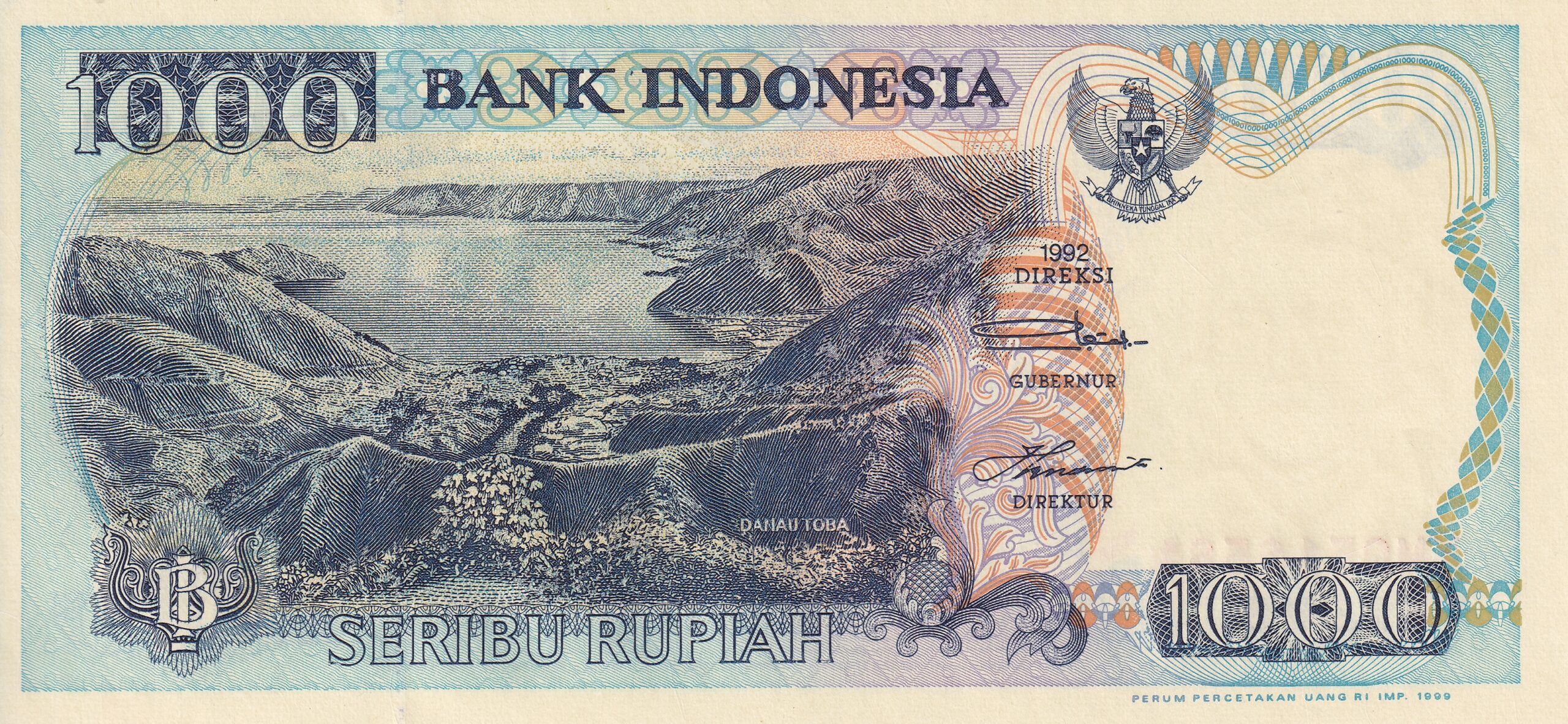 P129 P 129 - INDONESIA 1000 RUPIAH 1992 FE - Imagem 1