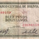 P 154a- Bolívia - 10 Cincuenta Pesos - 1962 - MBC