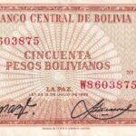P 162a - Bolívia - 50 Pesos - 1982 - MBC