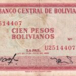 P 163 - Bolívia - 100 Pesos - 1962 - MBC