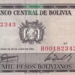 P 167 - Bolívia - 1000 Pesos - 1982 - S