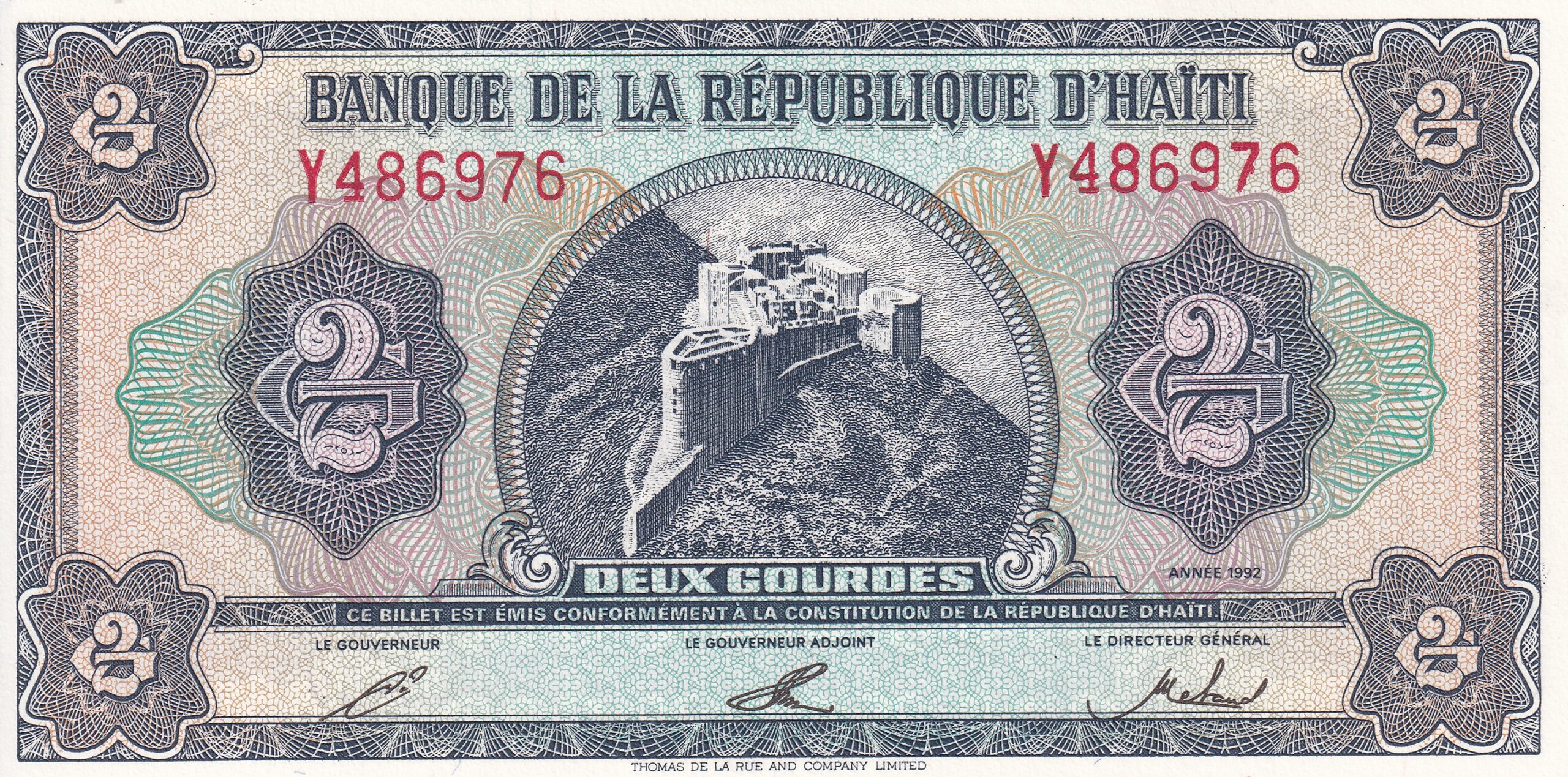 P260a P 260a - HAITI 2 GOURDE 1992 FE - Imagem 1