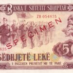 P 45 - Albânia - 50 Nje Lek 1976 SPECIMEN - FE