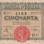 P 74   ITALIA 50 LIRE 1943 MBC