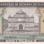 P124- EL SAVADOR 2 COLONES 1976 FE