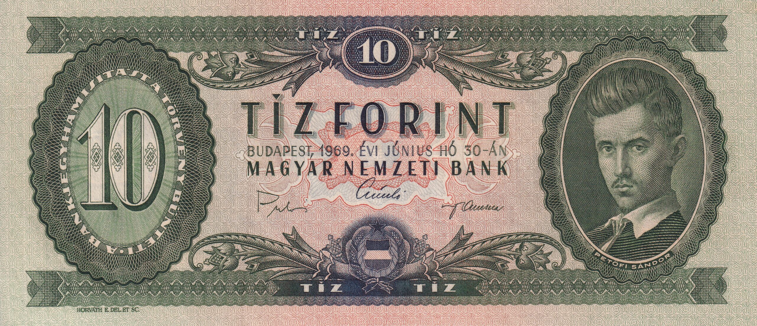 P168d P 168d - HUNGRIA 10 FORINT 1969 FE - Imagem 1