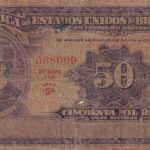 R 130 CÉDULA  50 MIL RÉIS 1936 - República -Tesouro Nacional -17 ªEstampa (WSL)- Série 1/86 - BC