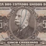 C 065 - CÉDULA 5 CRUZEIROS 1950 - TESOURO NACIONAL - 2ª Estampa (TLR) - FE