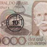 C 177 - CÉDULA 10 CRUZADOS C/C EM 10.000 CRUZEIROS 1986 - BANCO CENTRAL DO BRASIL  - CMB  - FE