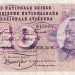 P 45o.42 - SUIÇA  10 FRANCO SUIÇO  1969  MBC